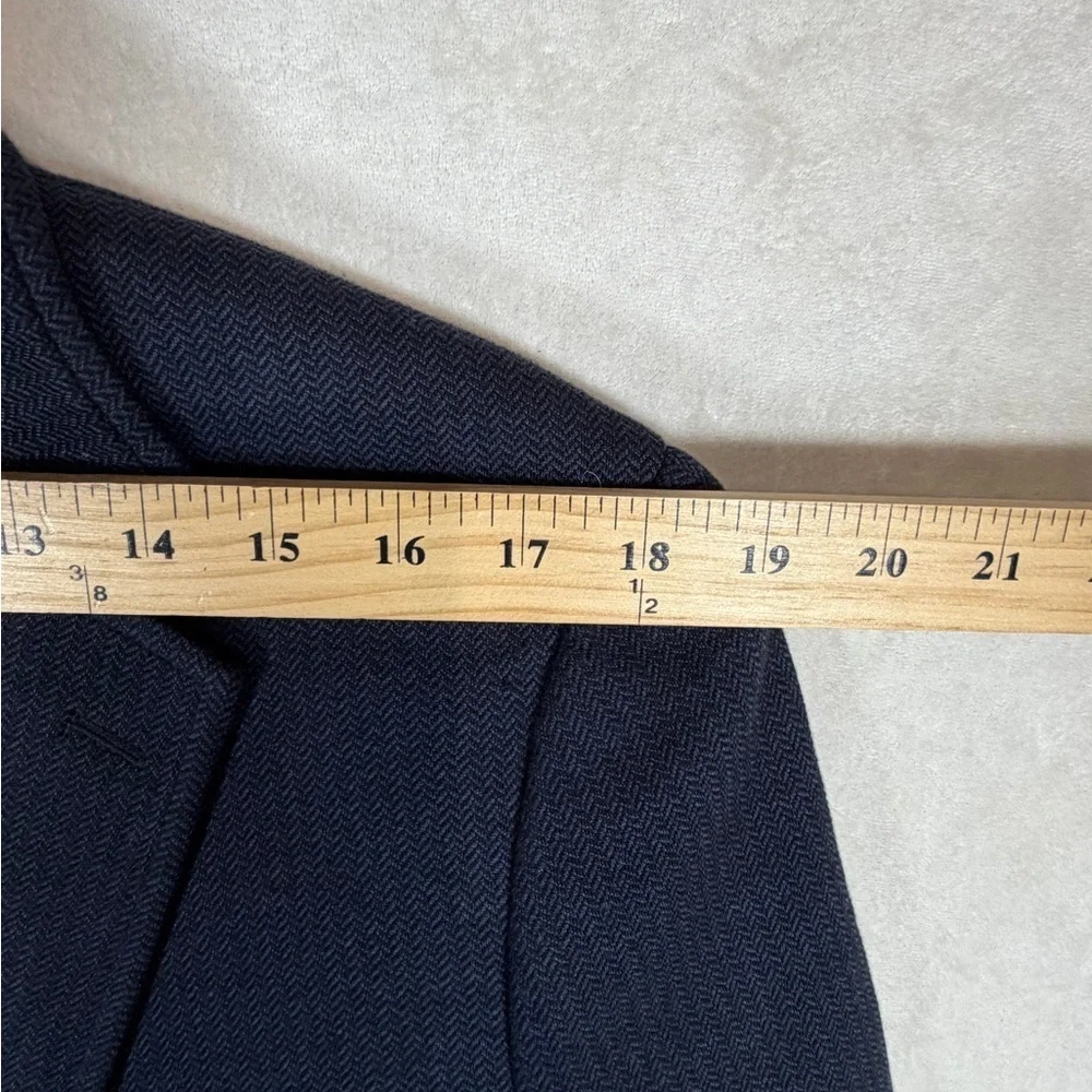 Bonobos 40R Italian Fabric Thick Cotton Blend Midnight Blue Corded Sport Coat